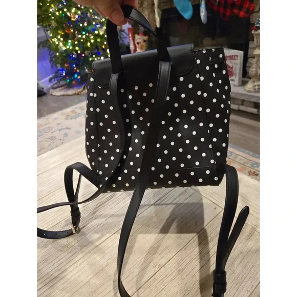 Kate Spade x Disney Minnie Mouse Polka Dot Leather Backpack - Picture 14 of 14